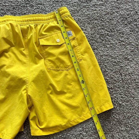 Polo Ralph Lauren Traveler Classic Swim Trunks Shorts Yellow Mens Size Medium - Picture 9 of 10